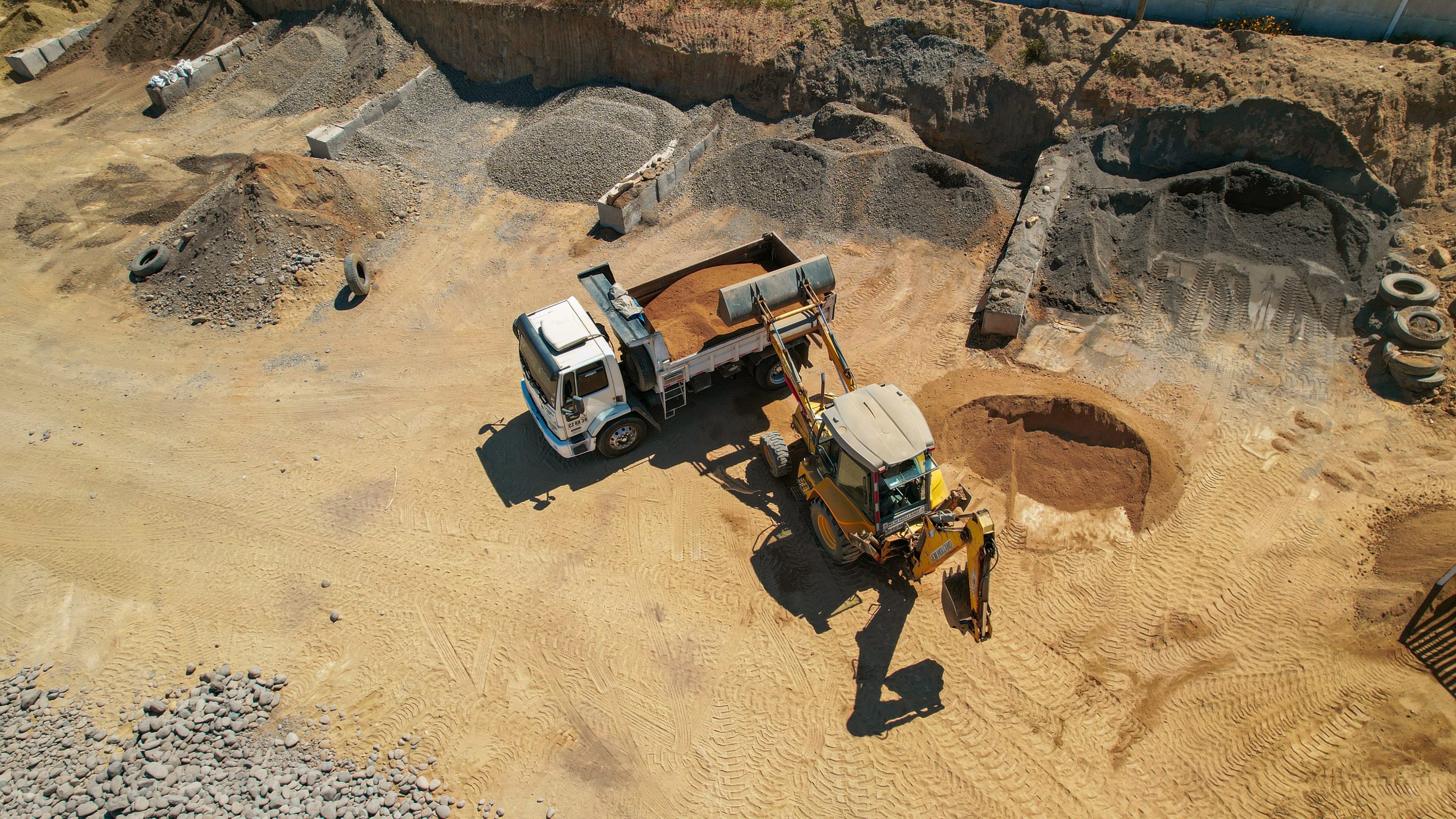 Carga en planta de áridos